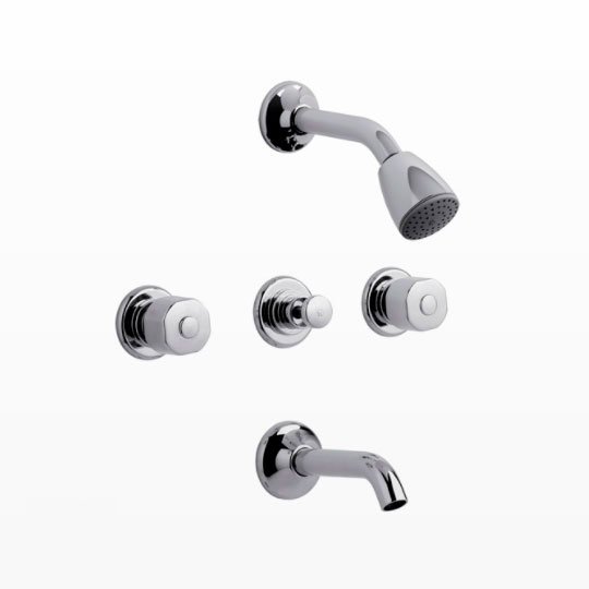 Grifería de Ducha con Transferencia FV Línea Arizona Plus Cromo 103/B1P