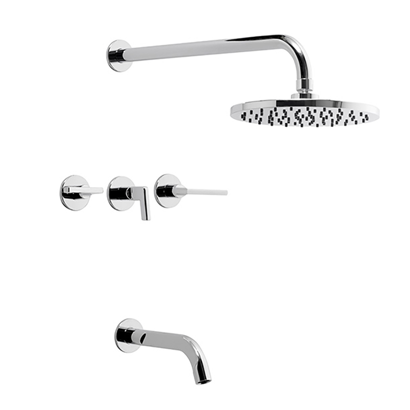 Grifería de Ducha con Transferencia FV Línea Arrayán Cromo 103/H6