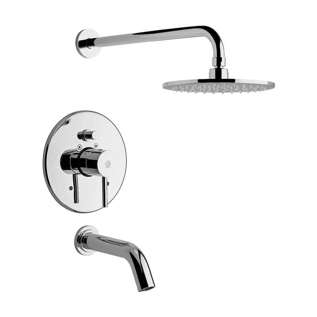 Grifería Monocomando de Ducha FV Línea Temple Cromo 106.02/87