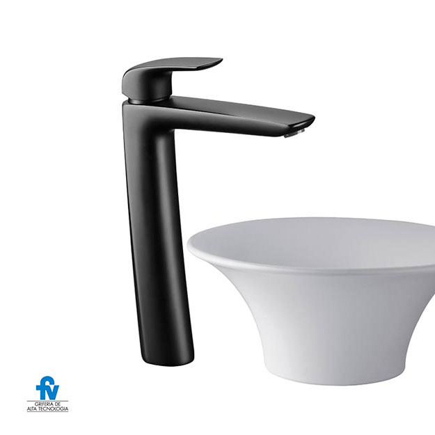 Grifería Monocomando Alta de Lavatorio FV Línea Epuyén Cromo 181.02/L2