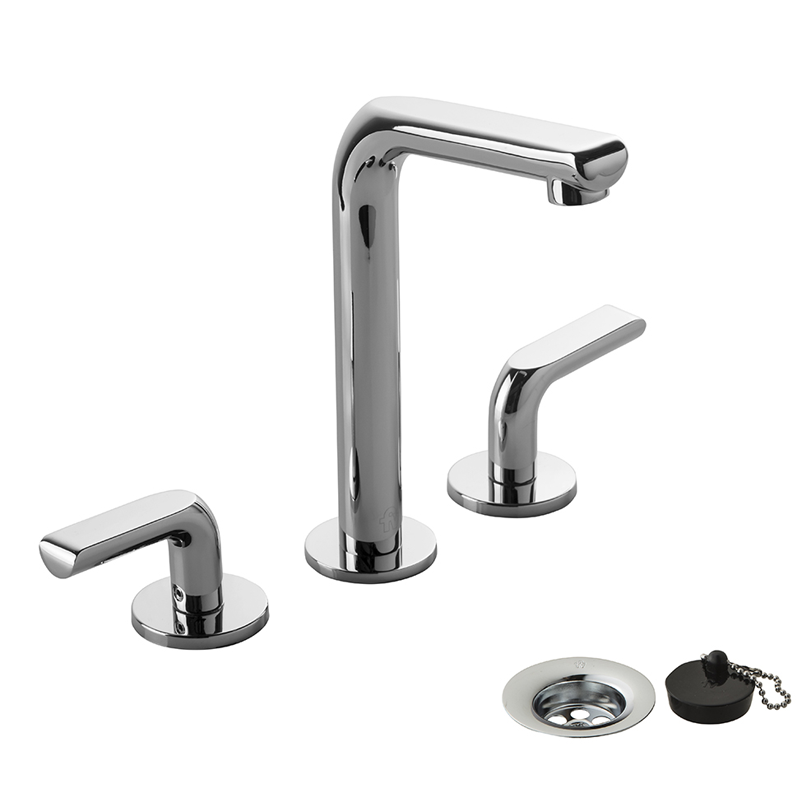 Grifería Doble Comando de Lavatorio FV Línea Ciprés Cromo 207/N2