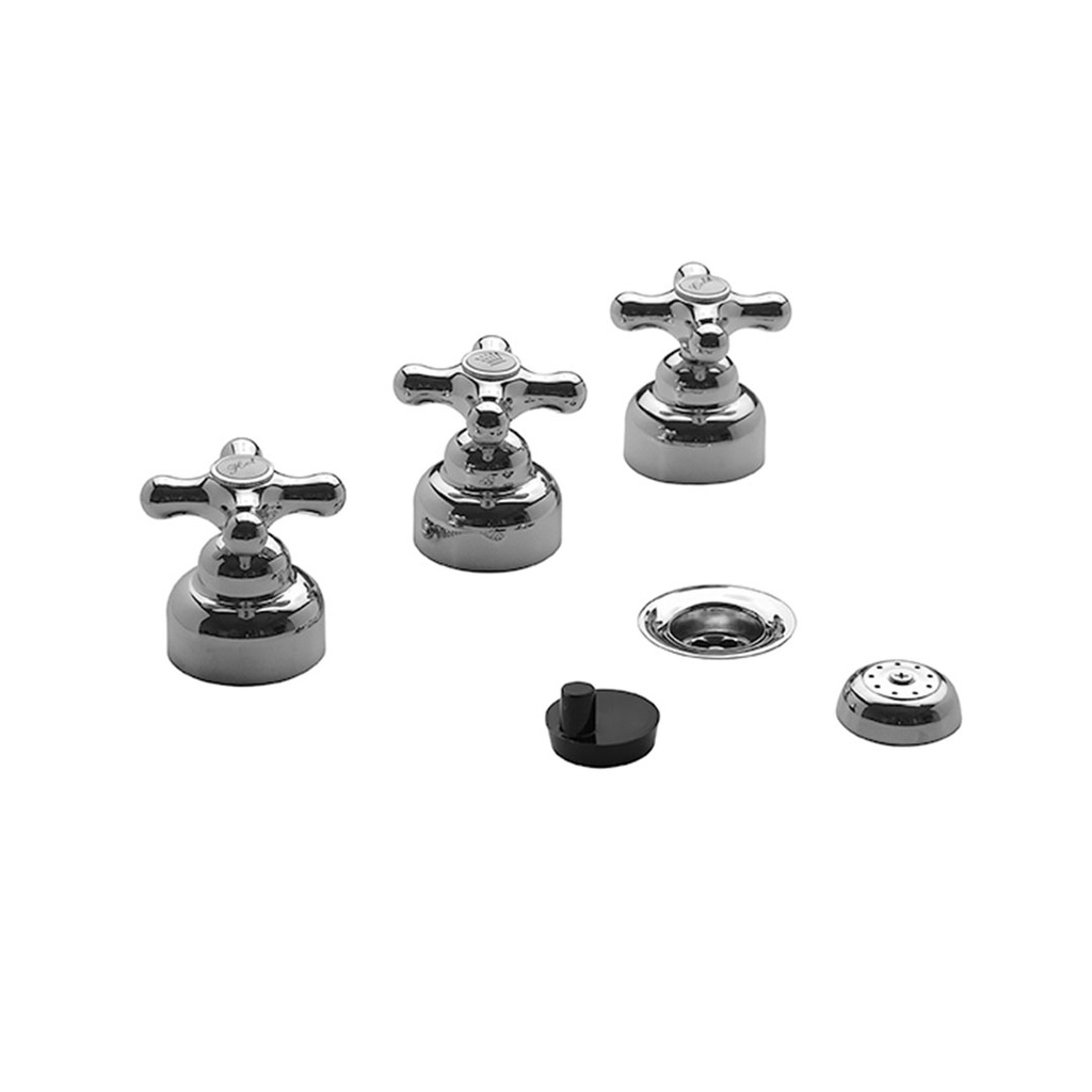 Grifería Doble Comando de Bidet FV Línea Malena Cromo 295/16