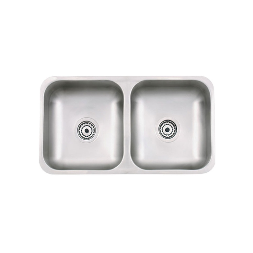 Pileta de Cocina Doble Mi Pileta 71x37x18cm 306