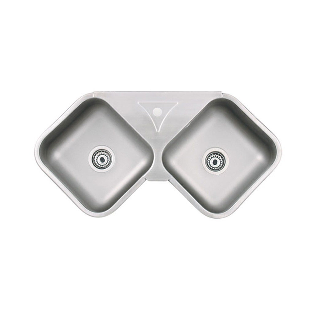 Pileta de Cocina Esquinera Mi Pileta Lujo 75x75x20cm 50