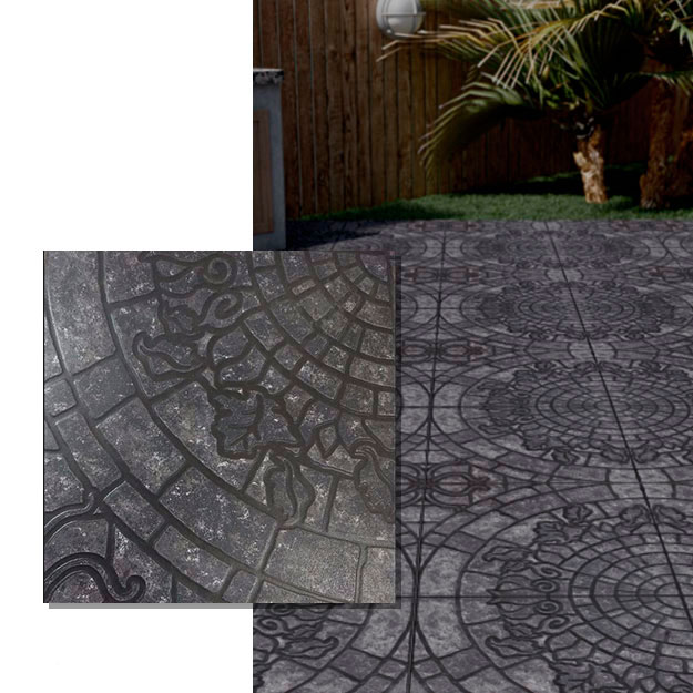 Cerámico Cortines Adoquinado Carbono 40x40 (1ra Calidad)