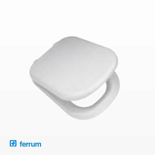 Asiento de Inodoro Ferrum Línea Bari MDF Herraje Nylon TKM B