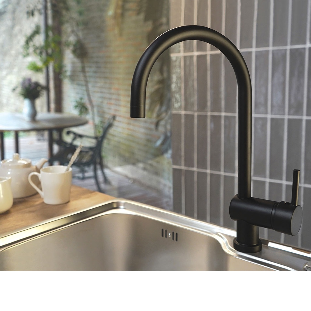 Grifería Monocomando de Cocina Peirano Black Velvet 20-190