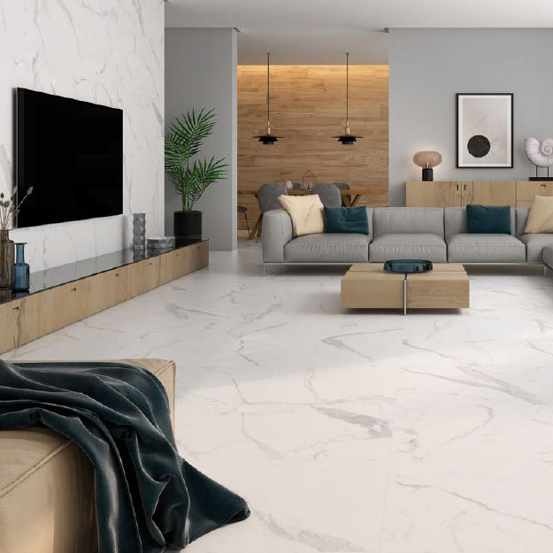 Porcelanato Halcon Capitol White Pulido 60x120