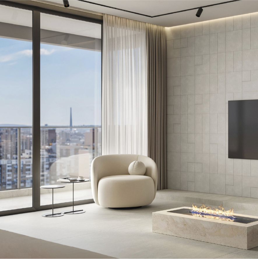 Porcelanato Portinari Citta Gris Natural 120x120 (1ra Calidad) 61591