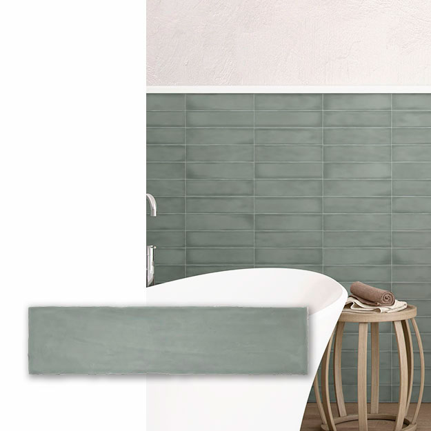Revestimiento Colonial Jade Brillante 7.5x30