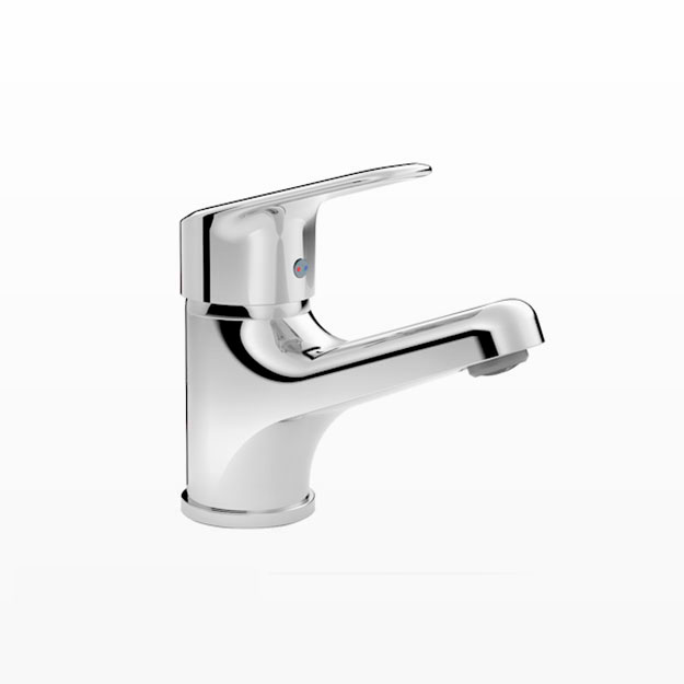 Grifería Monocomando de Lavatorio Roca Línea Coral Cromo