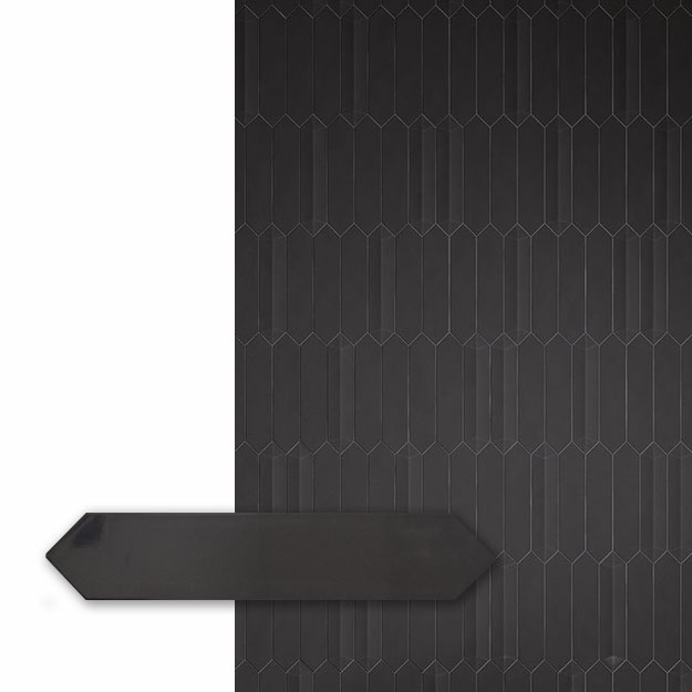 Revestimiento Dimsey Antracite Brillante 6.5x33.2