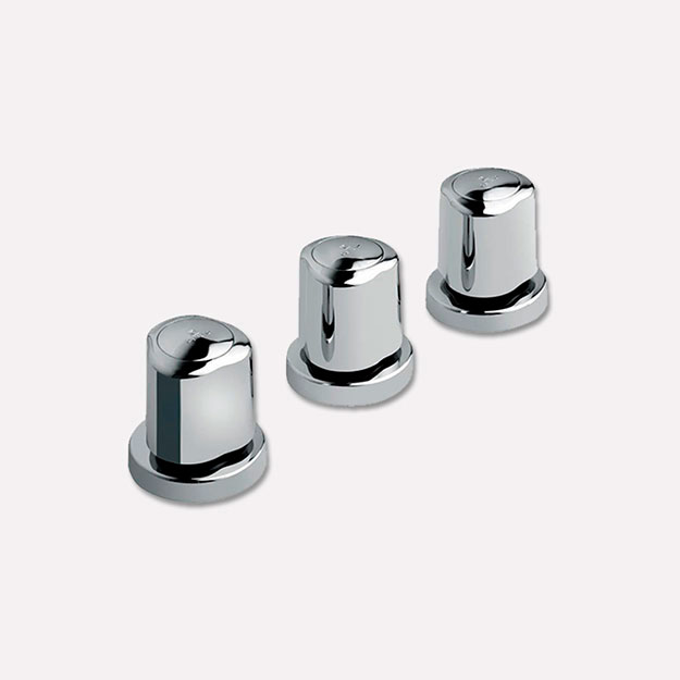 Grifería de Bidet 3 Agujeros Peirano Línea Dique Cromo 303