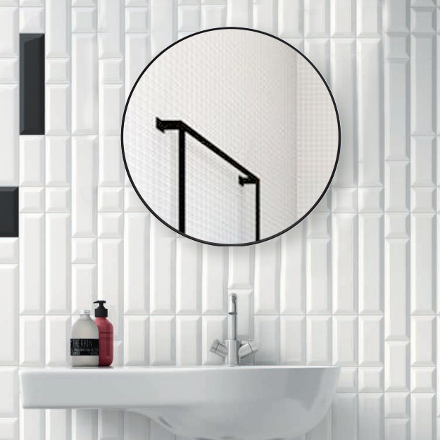 Espejo Reflejar Black Redondo 57cm ESP30.02