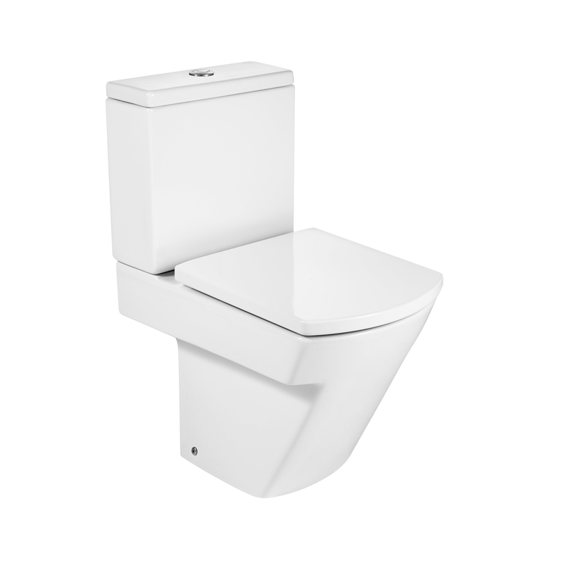 Inodoro Corto Roca Línea Hall Blanco