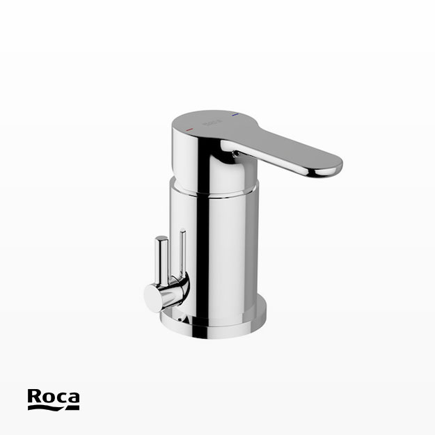 Grifería de Bidet 1 Agujero Roca Línea L20 Cromo