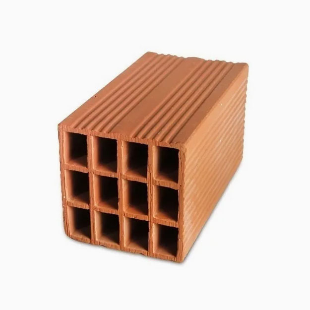 Ladrillo Hueco Cerámico 18x18x33 (12 Agujeros)