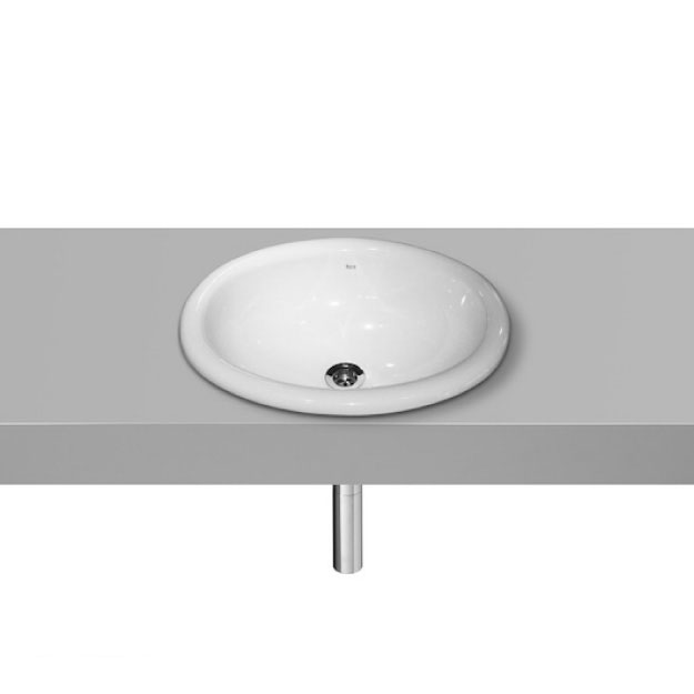 Lavatorio de Encimera Roca Indalo 48.5x38cm Blanco