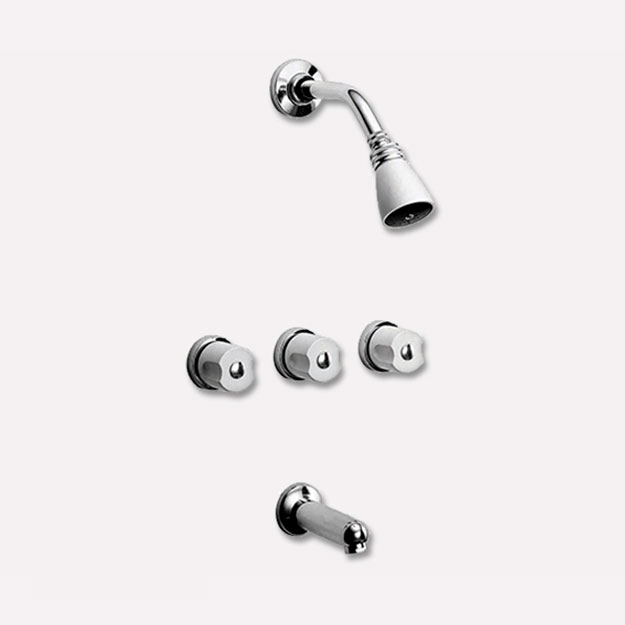 Grifería de Ducha con Transferencia Peirano Laza Cromo 429