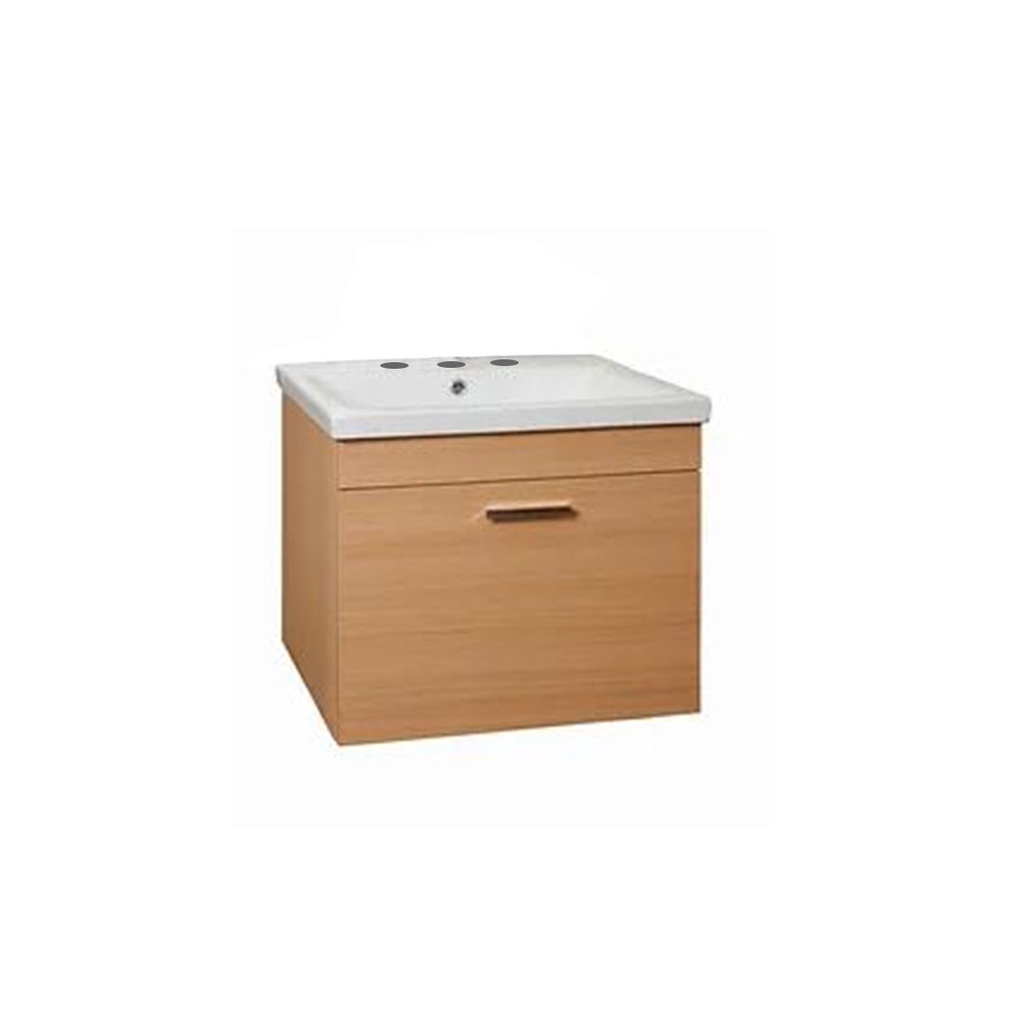 Vanitory Colgante 54cm 3 Agujeros Amube Lyon Roble (Mesada Loza) 6456