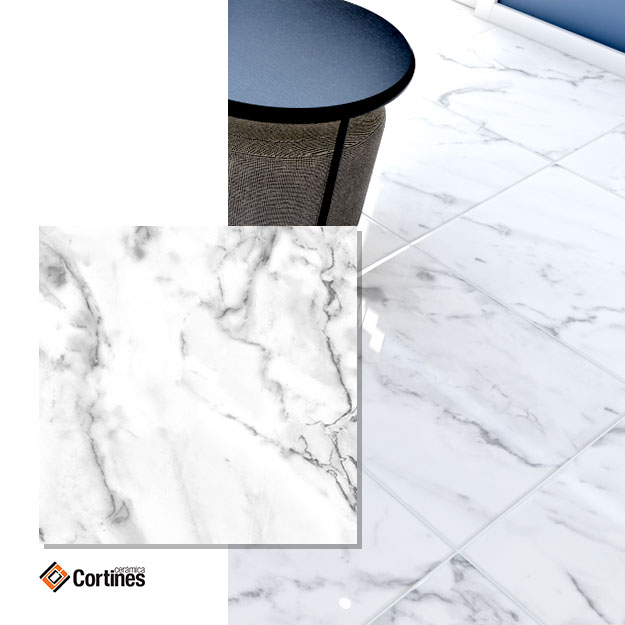 Cerámico Cortines Mármol Calacatta 50x50 (2da Calidad)