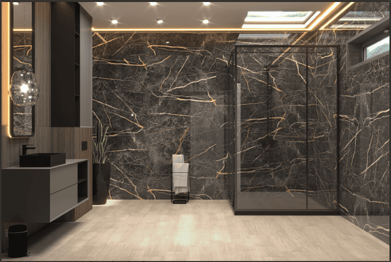 Porcelanato Lume Marquina Gold Pulido 62x119 (1ra Calidad)