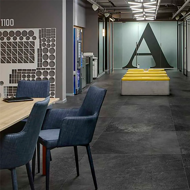 Porcelanato Vite Materia Grafito Natural 80x80 (1ra Calidad)