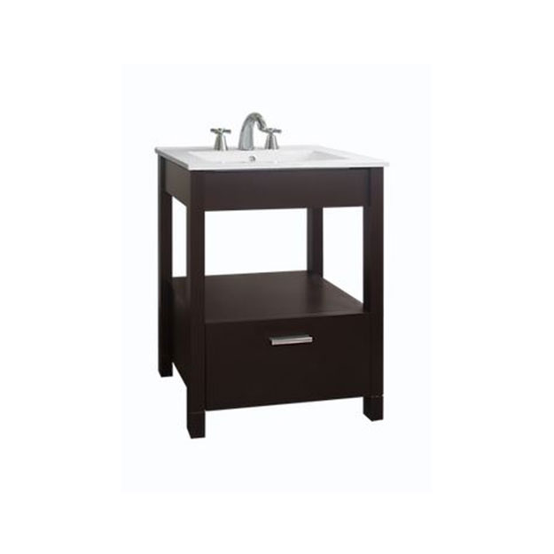 Vanitory 62cm 3 Agujeros Amube Mediterraneo Wengue (Mesada Loza) 6465