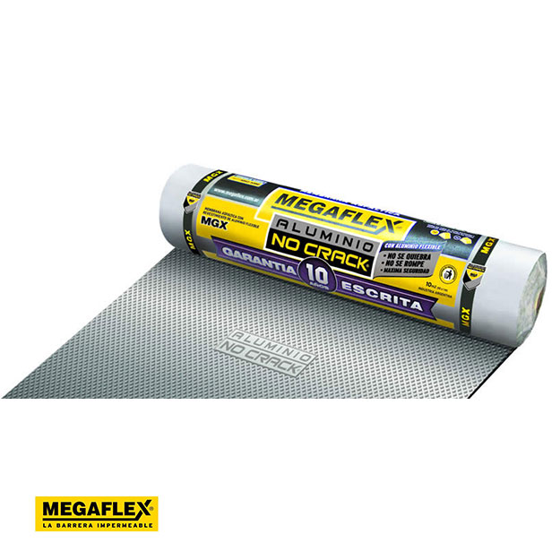Membrana Asfáltica Megaflex No Crack Color Gris 40kg