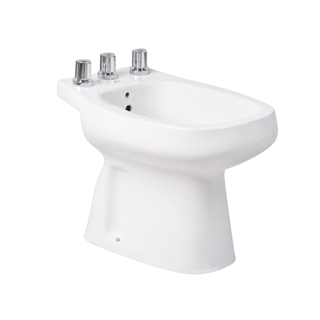 Bidet 3 Agujeros Roca Línea Monaco Blanco