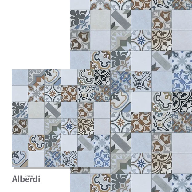 Porcelanato Alberdi Mosaic Catalá 62x62 (1ra Calidad)
