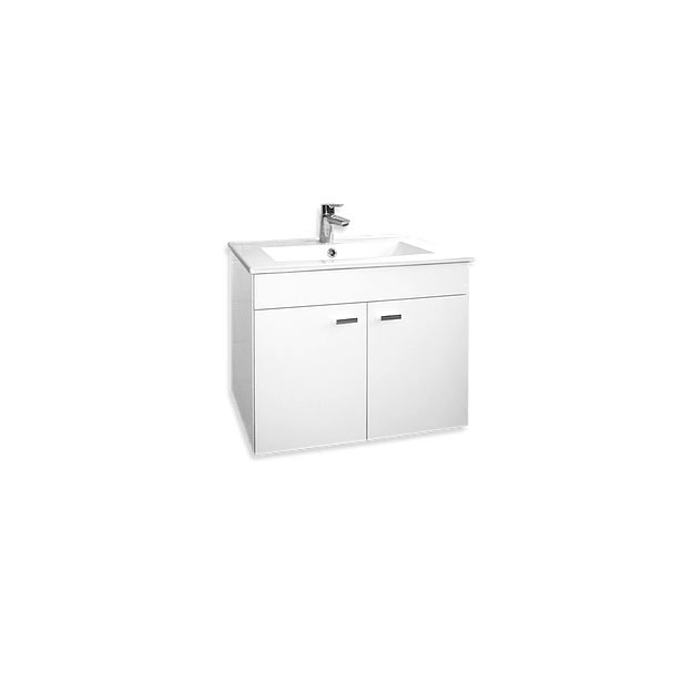 Vanitory Colgante 62cm 1 Agujero Amube Niza Blanco (Mesada Loza) 6459