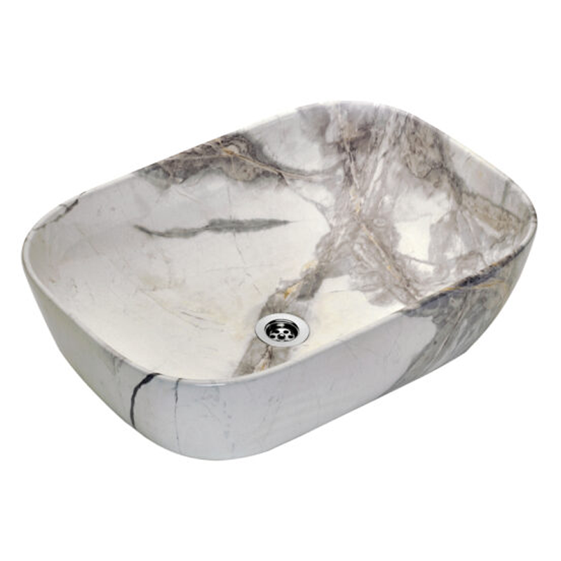 Bacha de Apoyo Peirano Loza Marmolada 46x32cm BCH18