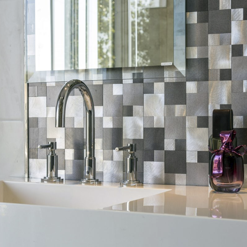 Malla Revestimiento Sater Alum Gray 30x30