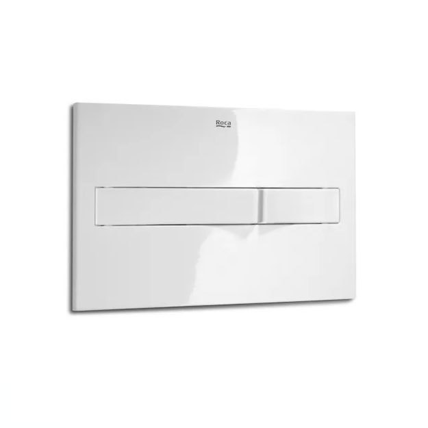 Tecla de Descarga Roca Slendra PL1A Dual Blanca