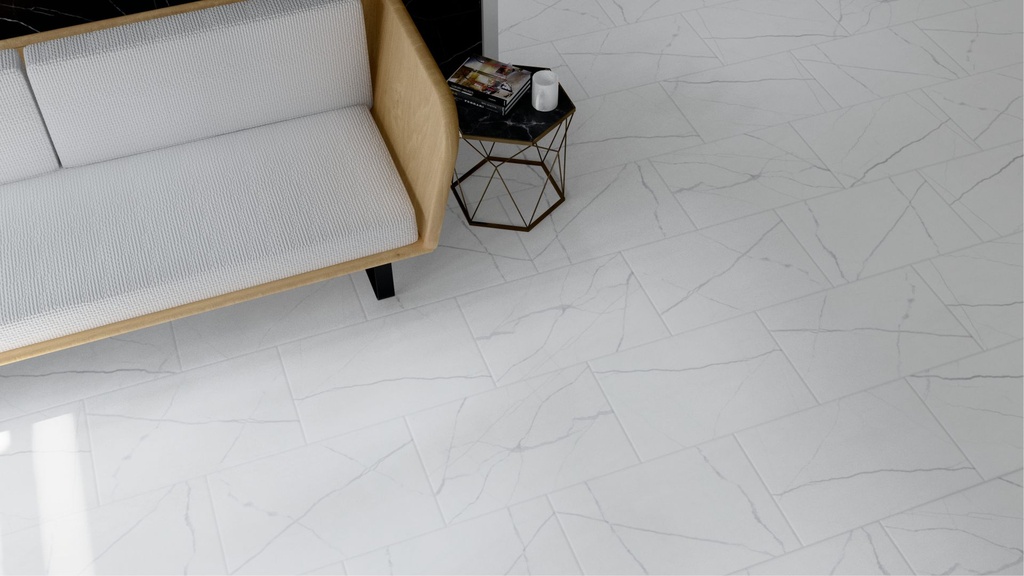 Revestimiento Cortines Statuario Blanco 30x45 (1ra Calidad)