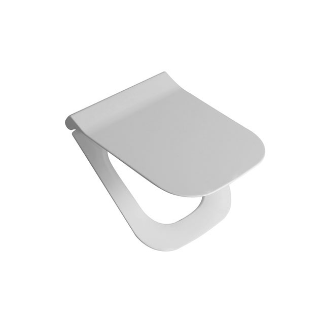 Asiento de Inodoro Ferrum Línea Temple Cierre Suave Herraje Cromo TBXUF