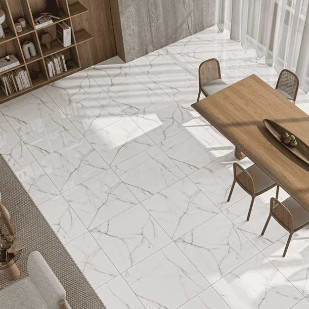 Porcelanato Lume Thassos Gris Pulido 75x75 (1ra Calidad)