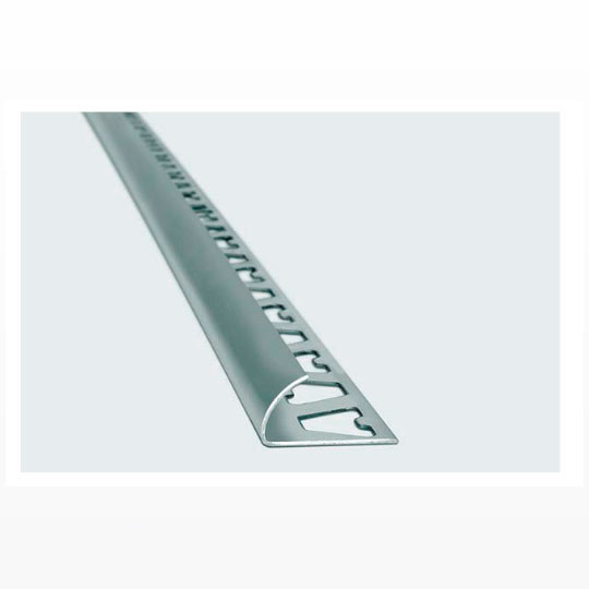 Varilla Guardacanto Aluminio Cromo Mate 10mm 1383