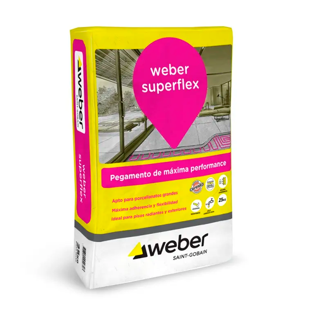 Pegamento Flexible Weber Superflex (Bolsa 25kg) 92-0151