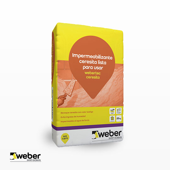Mortero Hidrófugo Weber Tec Ceresita (Bolsa 30kg) 94-0056