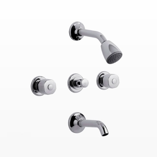 [15590] Grifería de Ducha con Transferencia FV Línea Arizona Plus Cromo 103/B1P