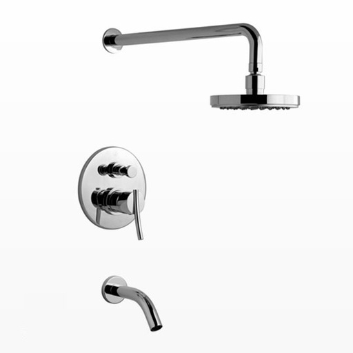 [17497] Grifería Monocomando de Ducha FV Línea Libby Cromo 106/39