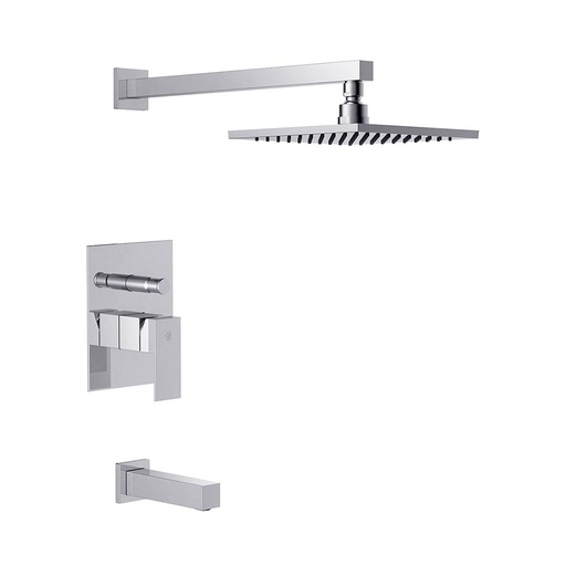 [27400] Grifería Monocomando de Ducha FV Línea Dominic Cromo 106/85N