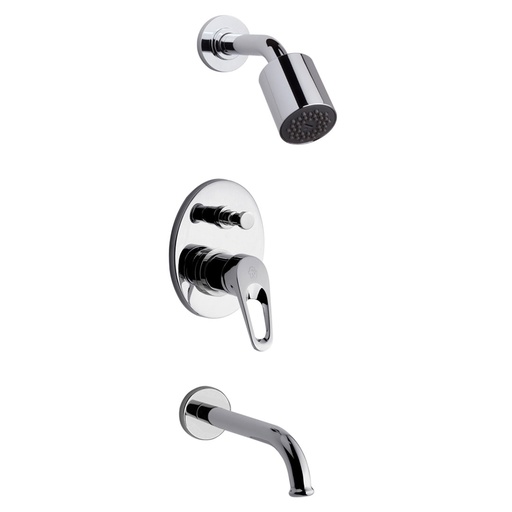 [15323] Grifería Monocomando de Ducha FV Línea Arizona Cromo 106/B1