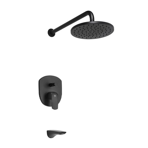 [17457] Grifería Monocomando de Ducha FV Línea Epuyén Negro 106/L2 NG