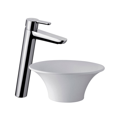 [15788] Grifería Monocomando Alta de Lavatorio FV Línea Puelo Cromo 181.02/B5