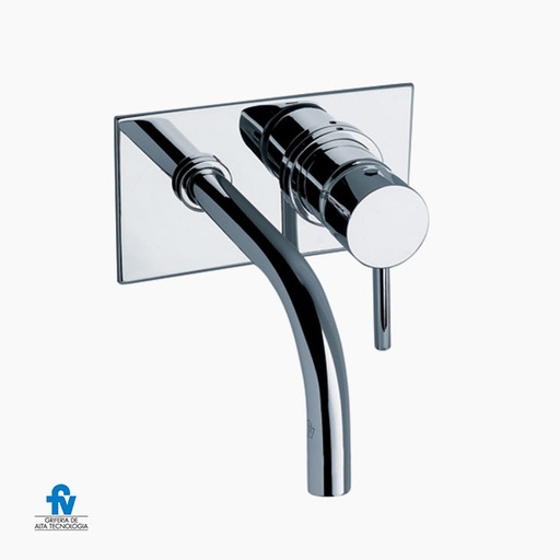 [17597] Grifería Monocomando de Pared para Lavatorio FV Temple Cromo 206/87
