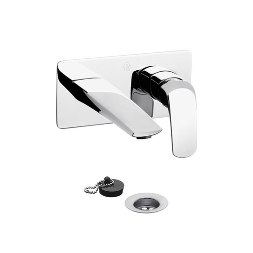 [17455] Grifería Monocomando de Pared para Lavatorio FV Libby Cromo 206/L2