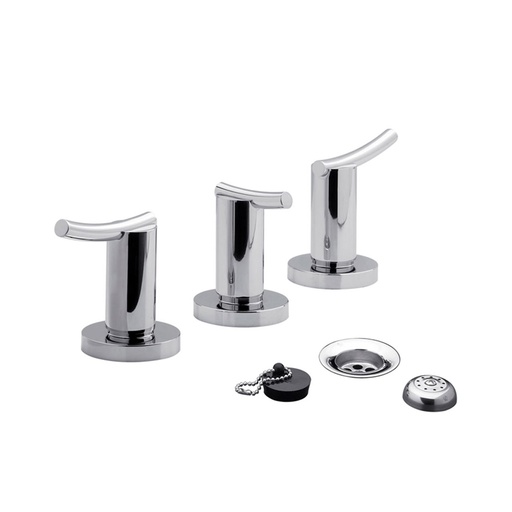 [17531] Grifería Doble Comando de Bidet FV Línea Libby Cromo 295/39